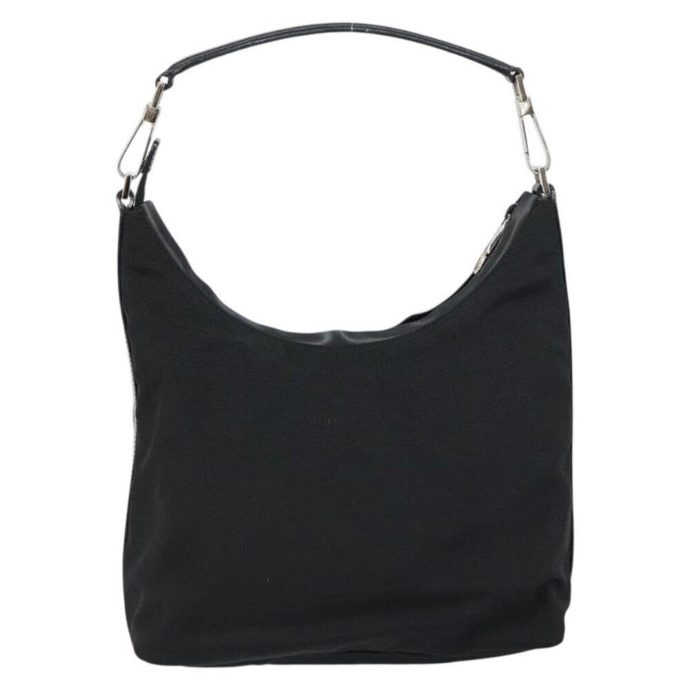 Authentic GUCCI Shoulder Bag Nylon Black Silver 000 0602 3754 - Picture 10 of 16